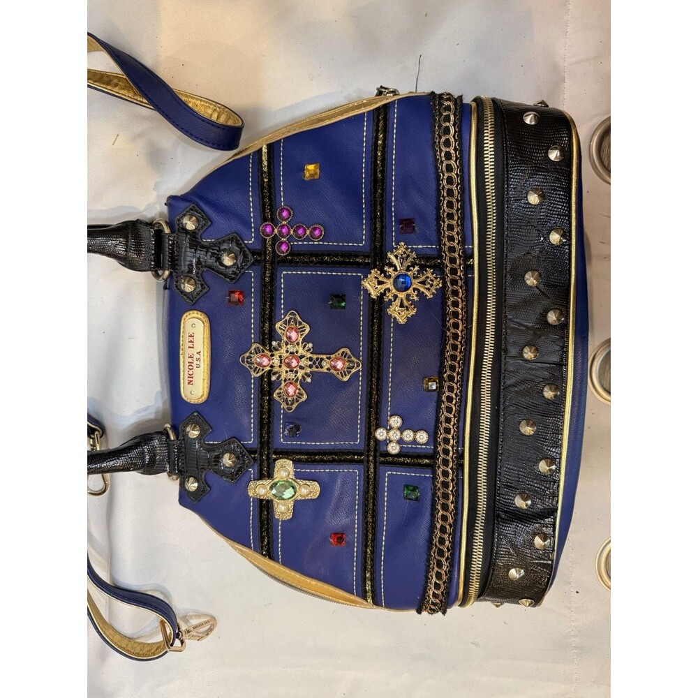Nicole Lee USA - Colorful Studded Tote Bag - Picture 2 of 8